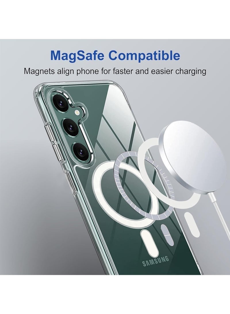 نيفيو غطاء مغناطيسي لهاتف Samsung Galaxy A16 متوافق مع MagSafe، غطاء شفاف من TPU مع إطار مطلي فاخر، غطاء حماية مقاوم للصدمات - Image 2